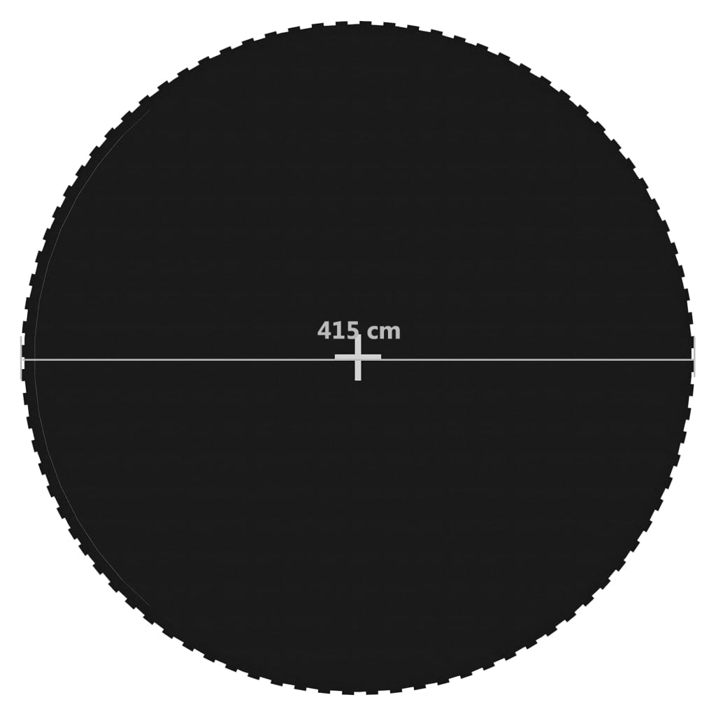 vidaXL Springmat voor 15 feet/4,57 m ronde trampoline stof zwart