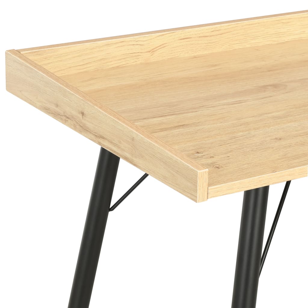 vidaXL Bureau 90x50x79 cm eikenkleurig