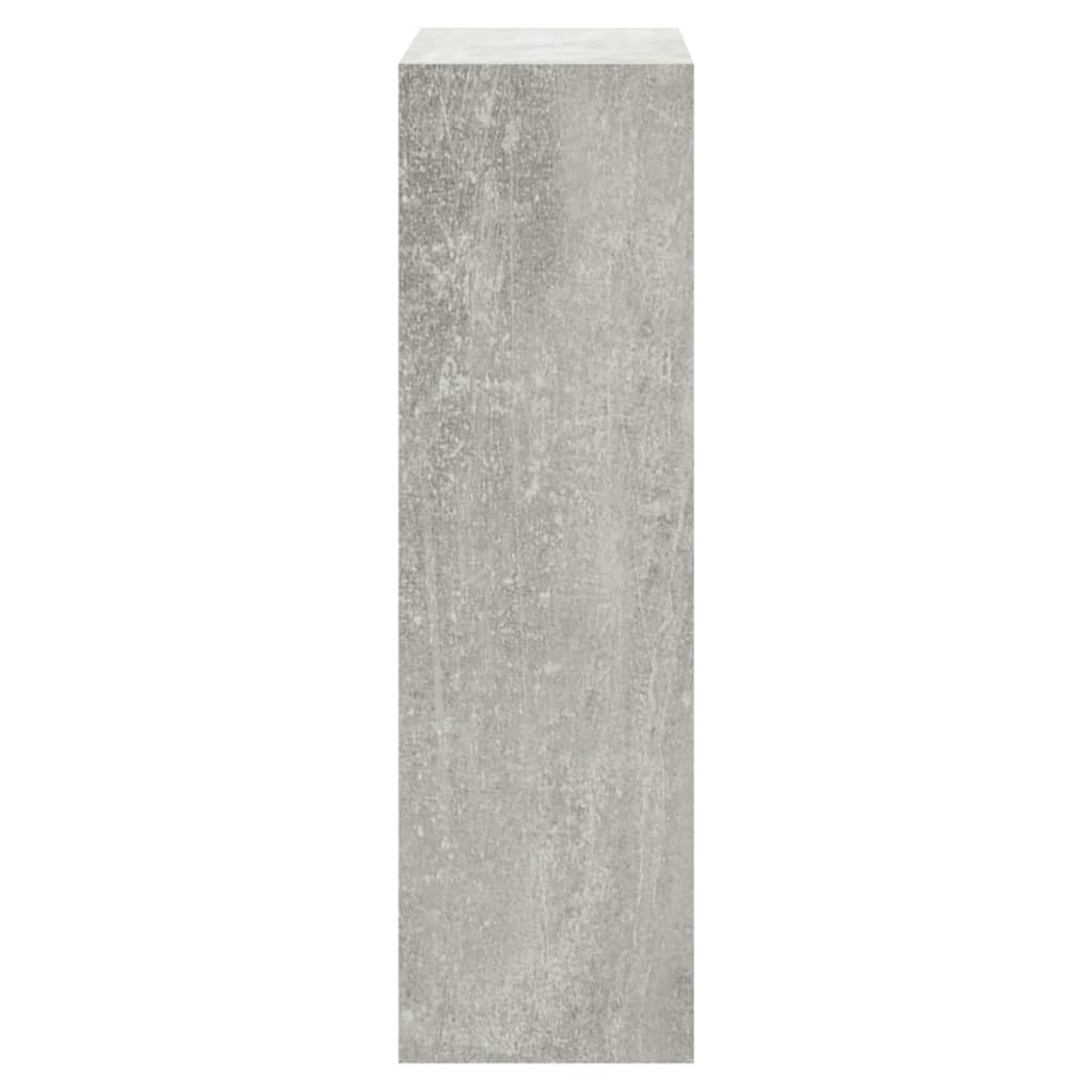 vidaXL Schoenenkast 63x24x81 cm bewerkt hout betongrijs