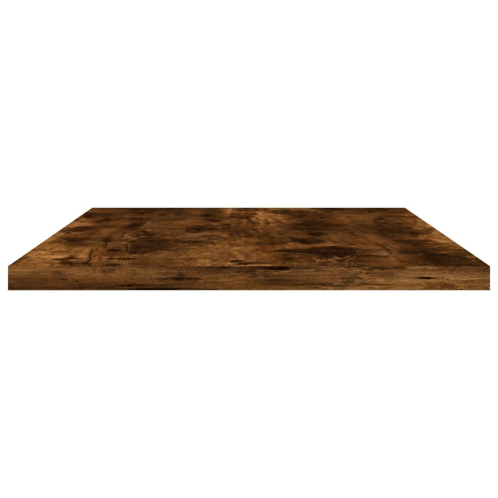 vidaXL Wandschappen 4 st 60x20x1,5 cm bewerkt hout gerookt eikenkleur