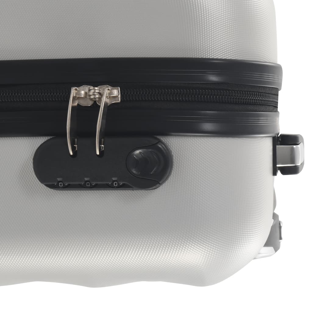 vidaXL Harde koffer ABS helder zilverkleurig