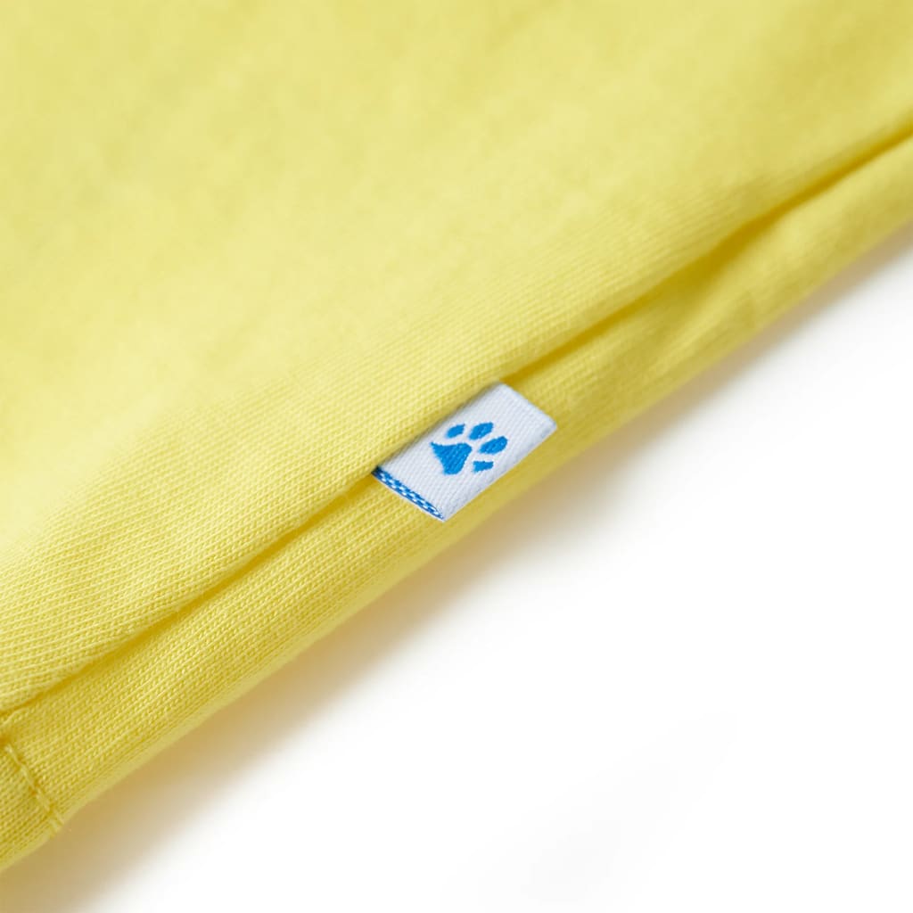 Kindershirt 92 geel
