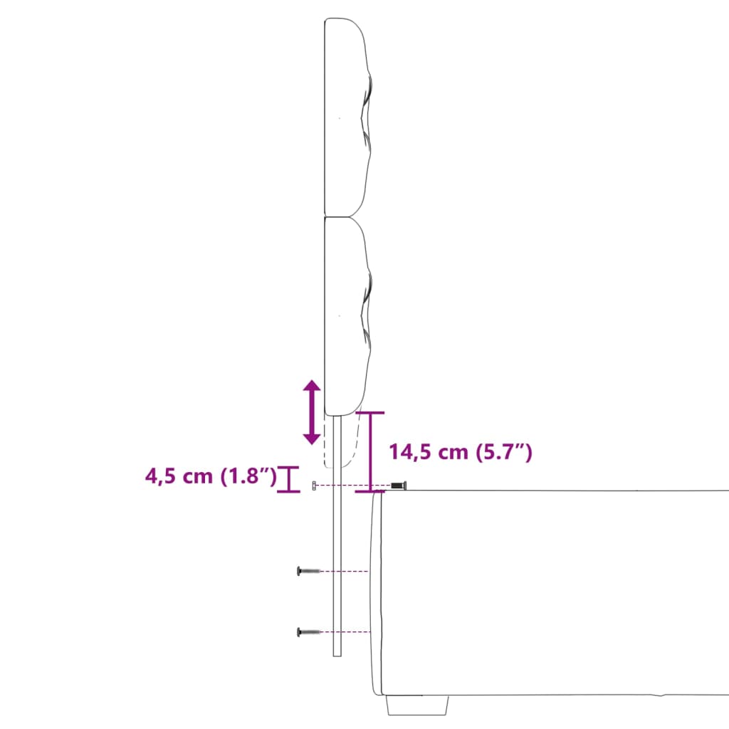 vidaXL Boxspring met matras stof donkergrijs 100x200 cm