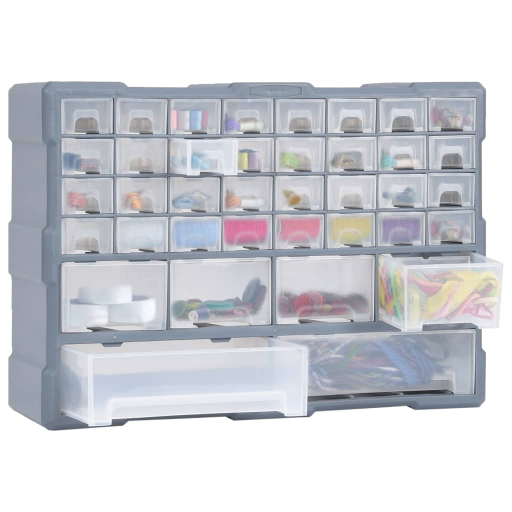 vidaXL Organiser met 38 lades 52x16x37,5 cm