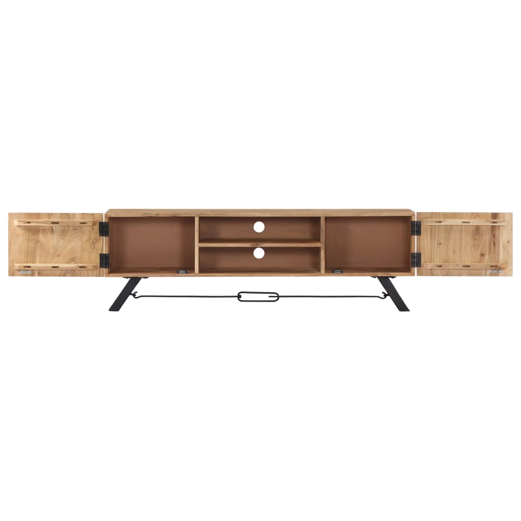 vidaXL Tv-meubel 140x30x45 cm massief acaciahout