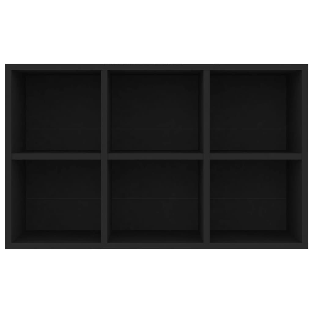 vidaXL Boekenkast/dressoir 66x30x98 cm bewerkt hout zwart