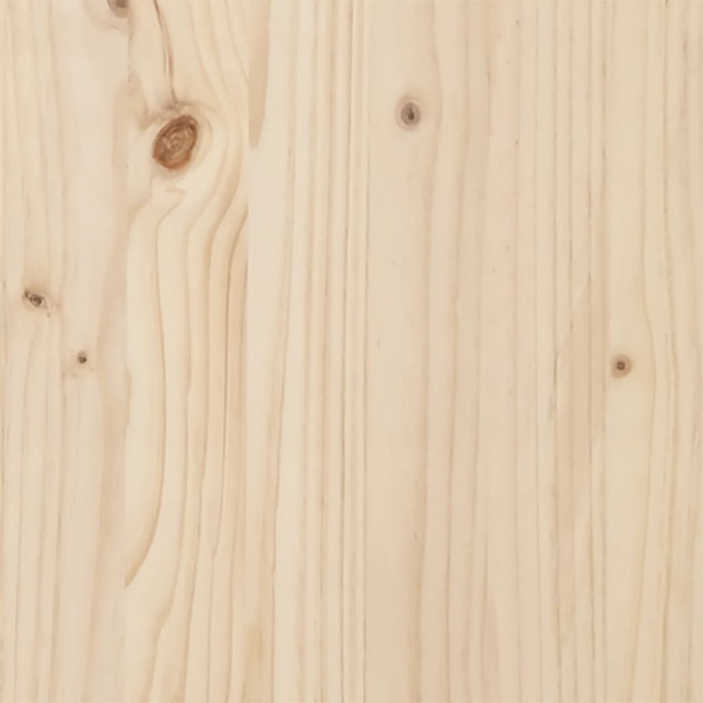 vidaXL Bedframe met hoofdbord massief grenenhout 90x190 cm