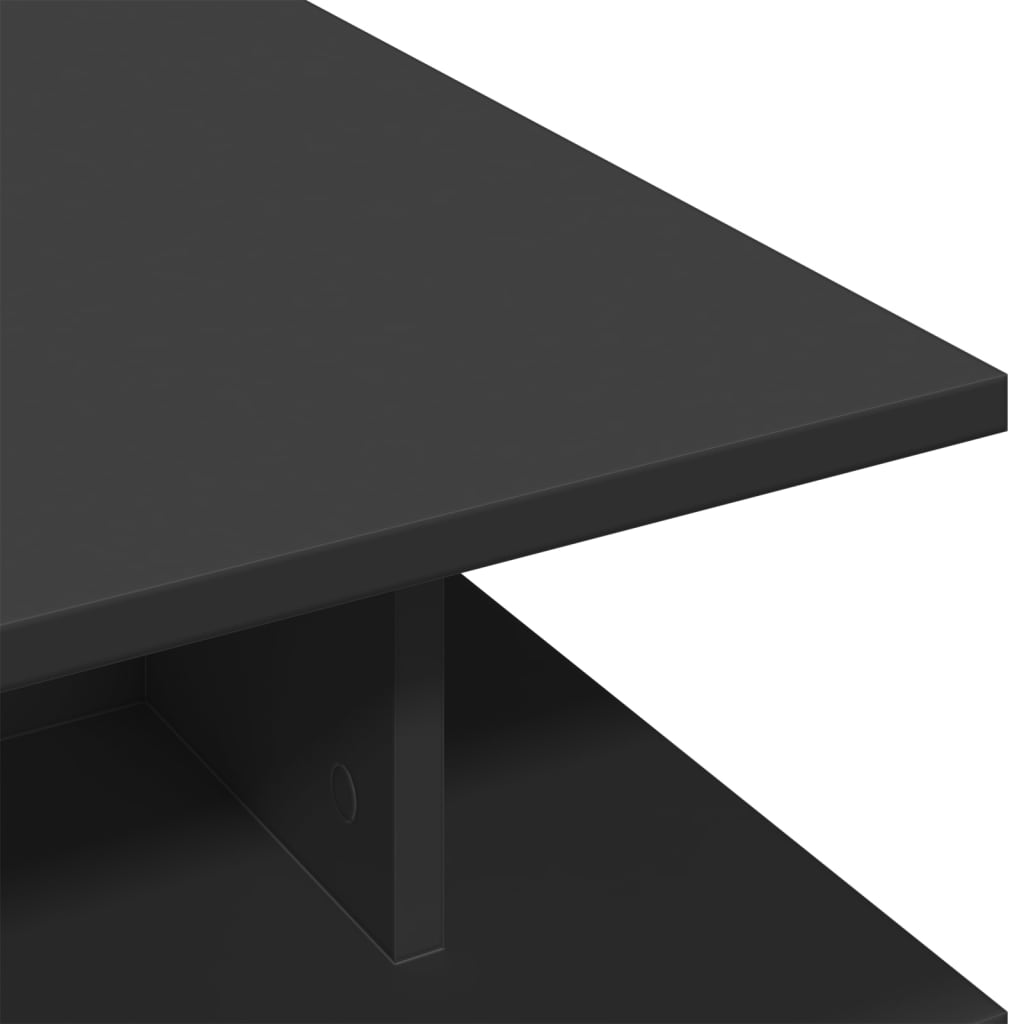 vidaXL Salontafel 102x55x35 cm bewerkt hout zwart