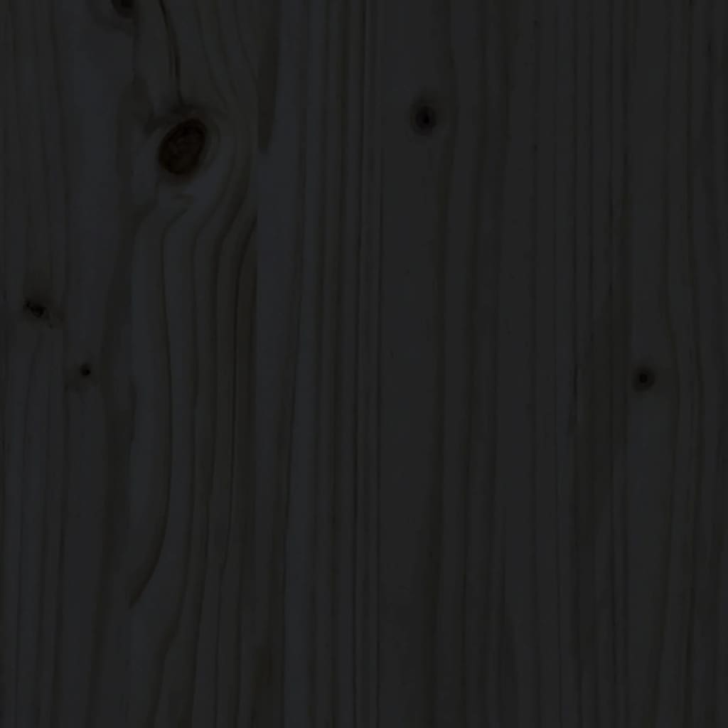vidaXL 6-delige Loungeset met kussens massief hout zwart