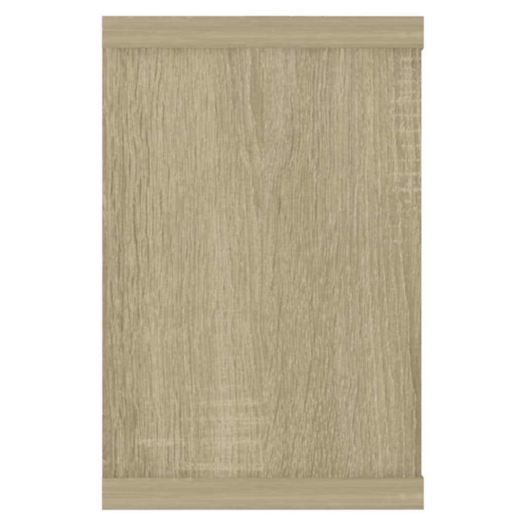 vidaXL Wandschappen kubus 2 st 60x15x23 cm bewerkt hout sonoma eiken