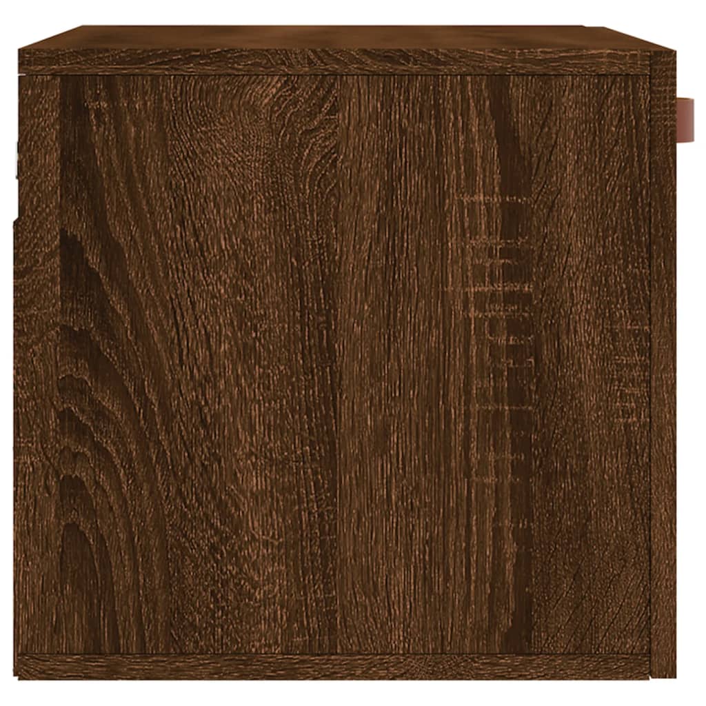 vidaXL Wandkast 60x36,5x35 cm bewerkt hout bruin eikenkleur