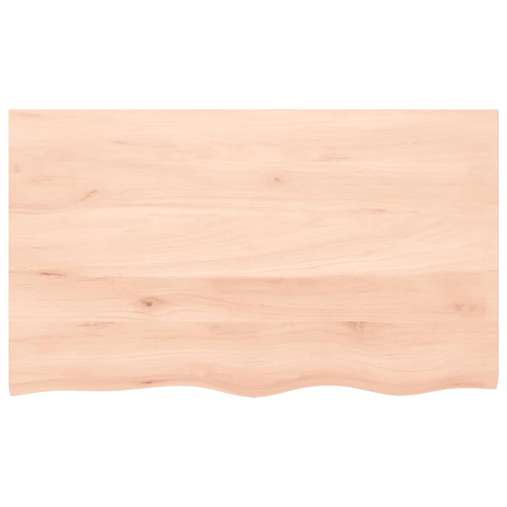 vidaXL Wastafelblad 100x60x(2-4) cm onbehandeld massief hout