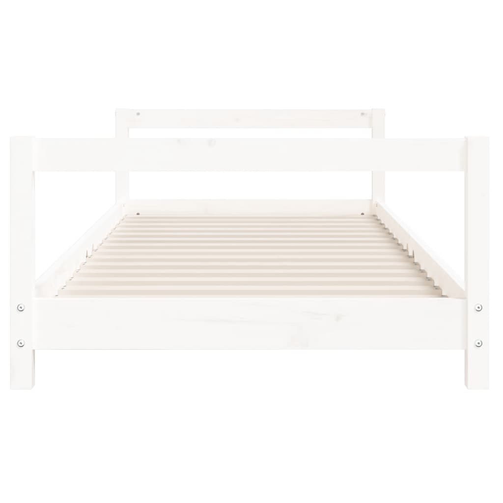 vidaXL Kinderbedframe 80x200 cm massief grenenhout wit