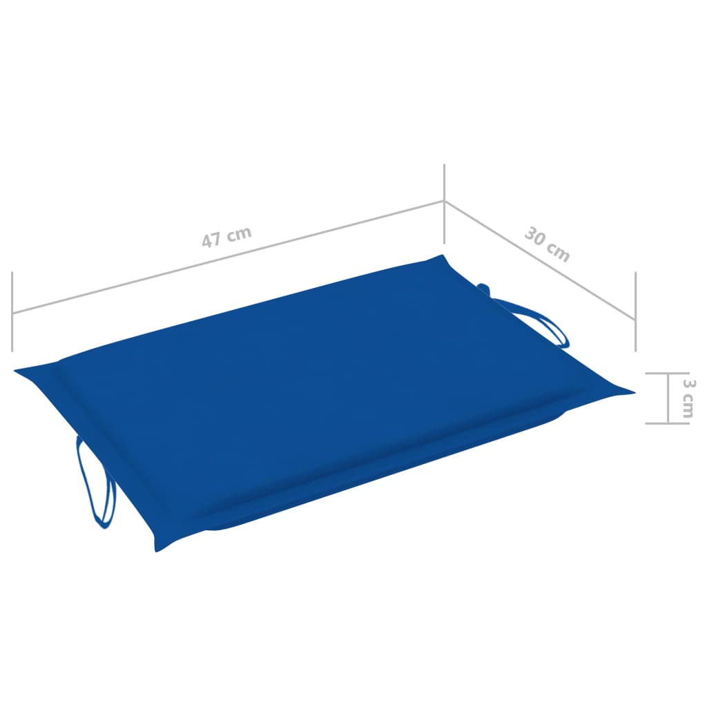 vidaXL Ligbedden 2 st met tafel en kussens massief acaciahout