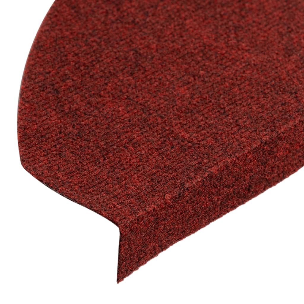 vidaXL Trapmatten zelfklevend 15 st 65x22,5x3,5 cm rood