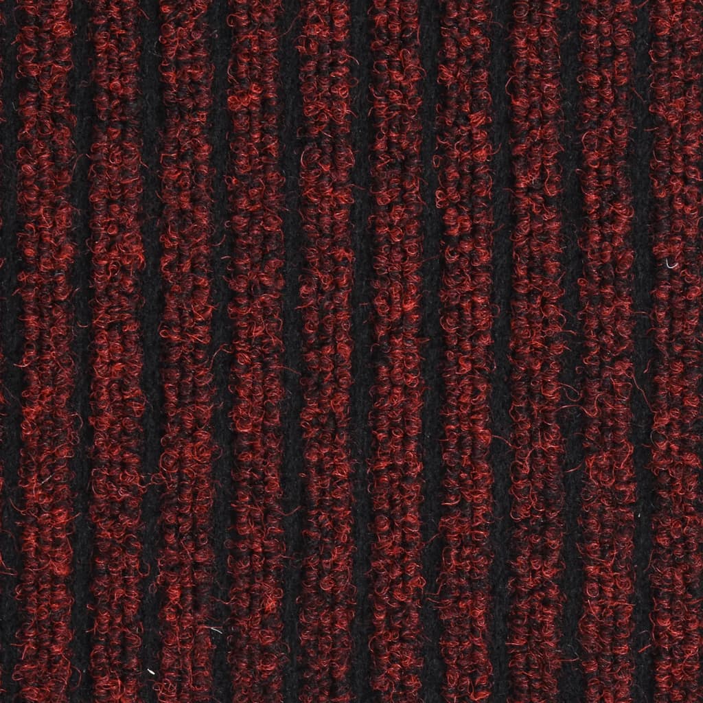 vidaXL Deurmat 40x60 cm gestreept rood