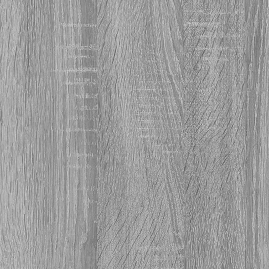 vidaXL Bijzettafel 50x50x35 cm bewerkt hout grijs sonoma eikenkleurig