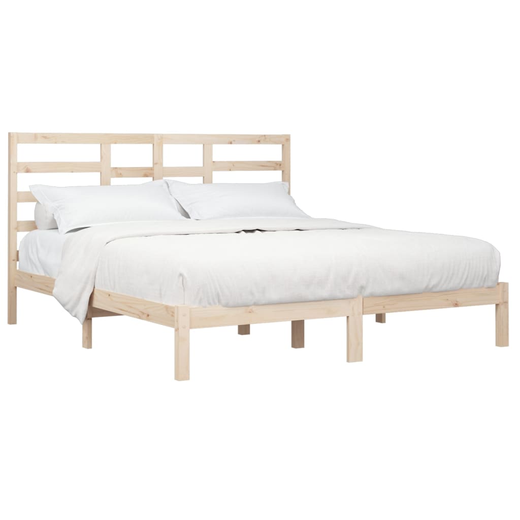 vidaXL Bedframe zonder matras massief hout 180x200 cm