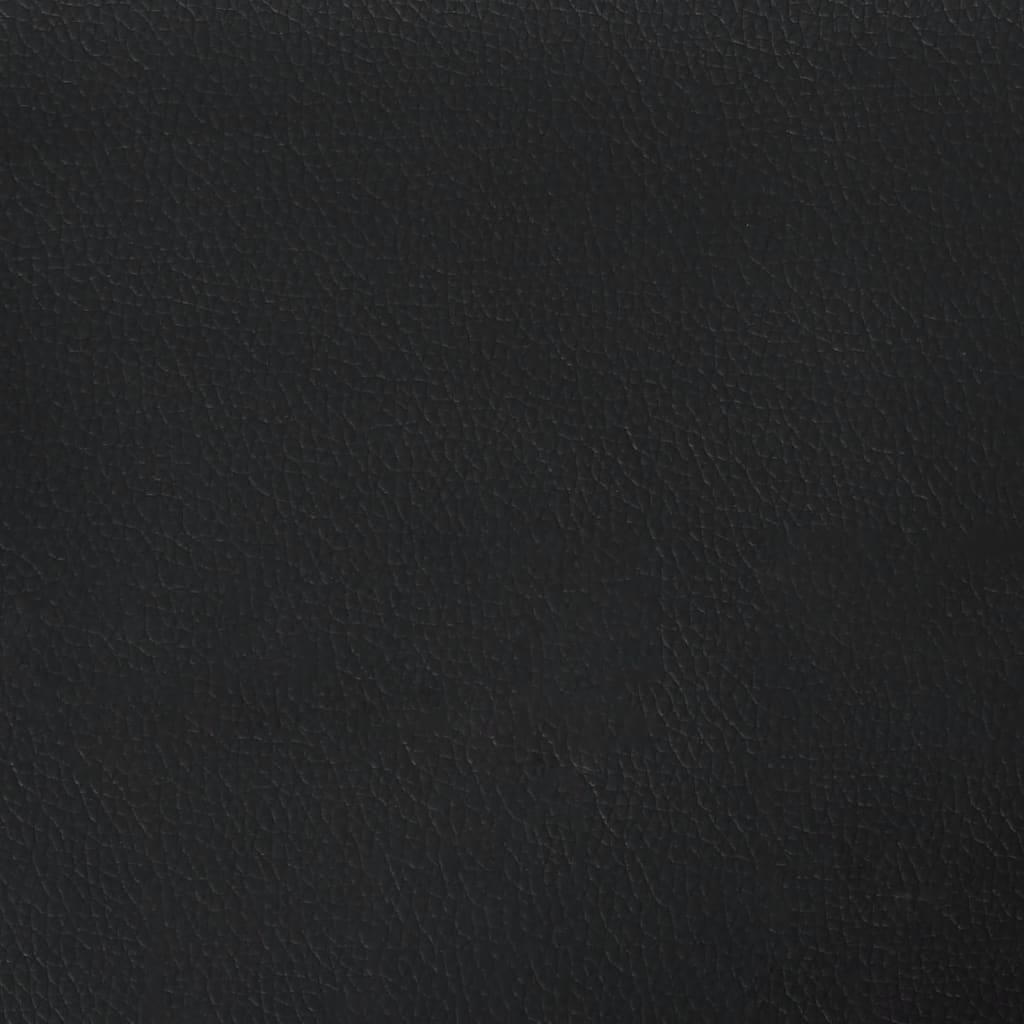 vidaXL Bedframe met hoofdbord kunstleer zwart en wit 160x200 cm