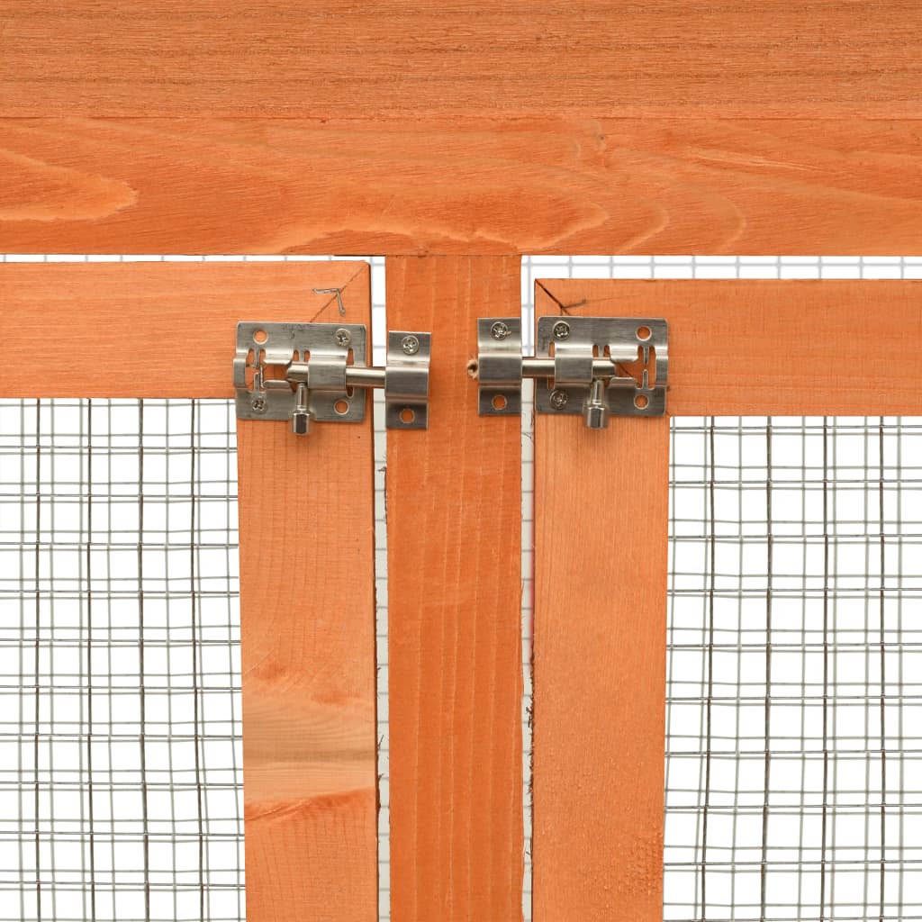 vidaXL Vogelkooi 125,5x59,5x164 cm massief grenen- en vurenhout
