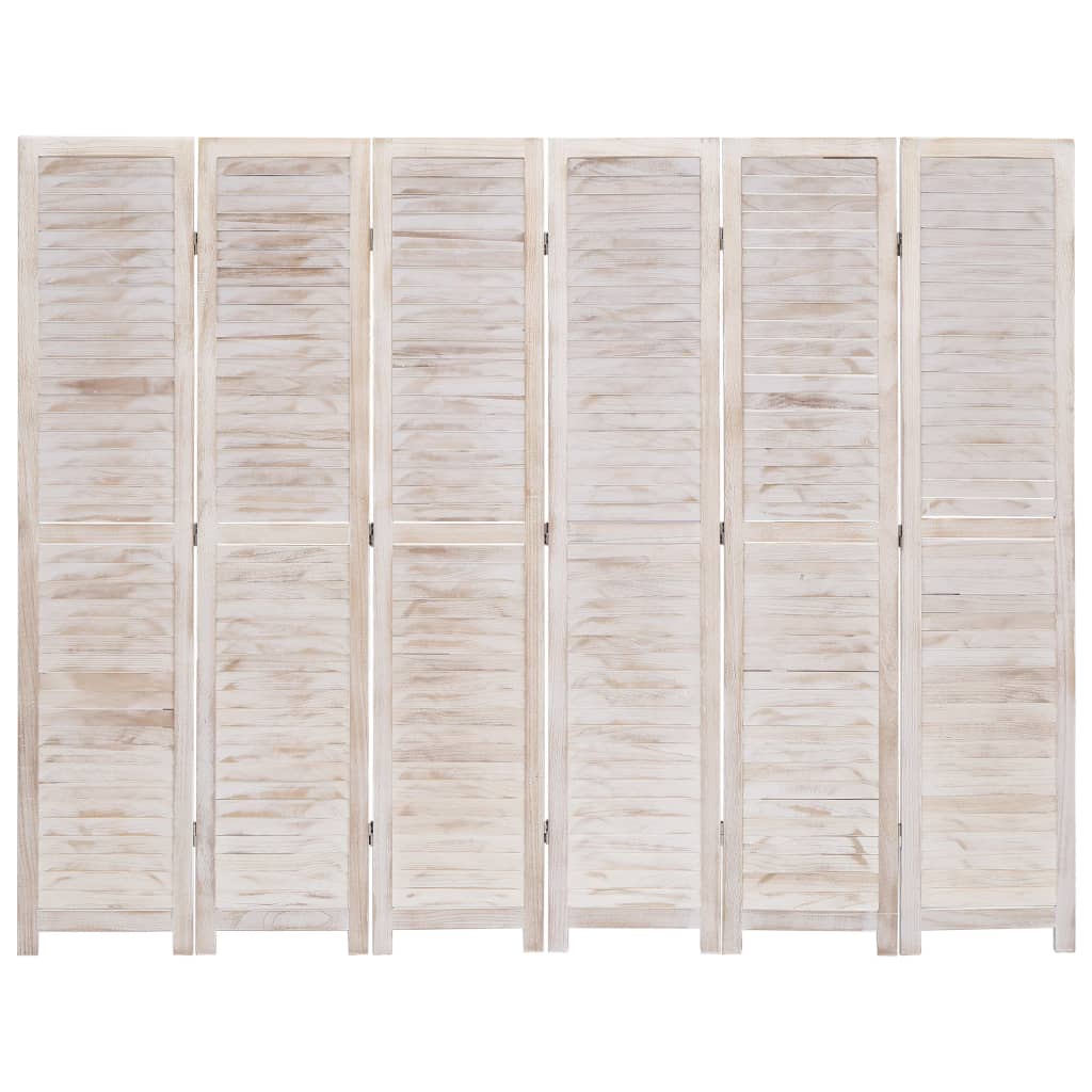 vidaXL Kamerscherm met 6 panelen 210x165 cm hout