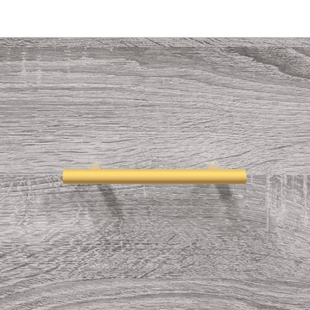 vidaXL Nachtkastjes 2 st 40x35x47,5 cm bewerkt hout grijs sonoma eiken