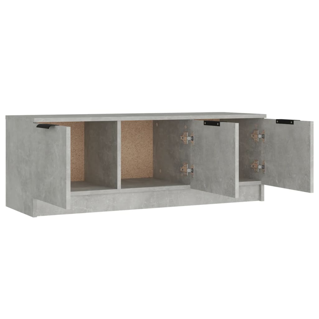 vidaXL Tv-meubel 102x35x36,5 cm bewerkt hout betongrijs