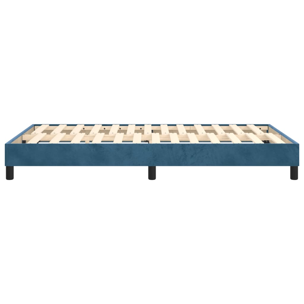 vidaXL Bedframe fluweel donkerblauw 120x200 cm