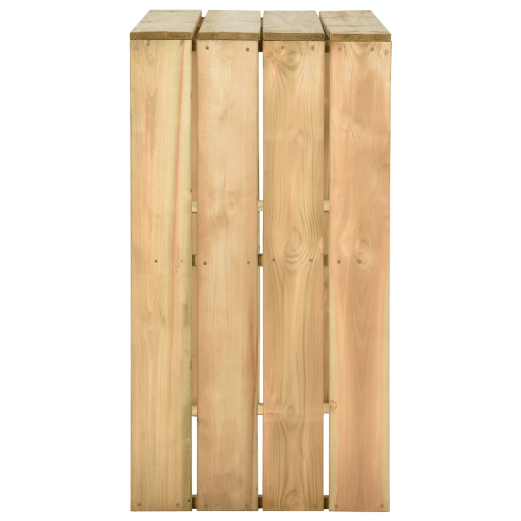 vidaXL Bartafel 100x60x110 cm geïmpregneerd grenenhout
