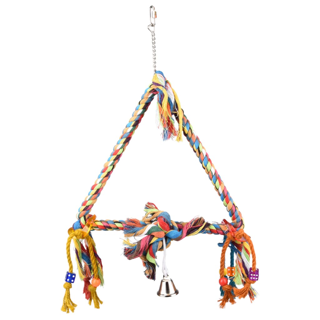 Dapperheid veel plezier logica FLAMINGO Vogelspeelgoed touwschommel triangel 33x5x47 cm M online kopen |  vidaXL.be