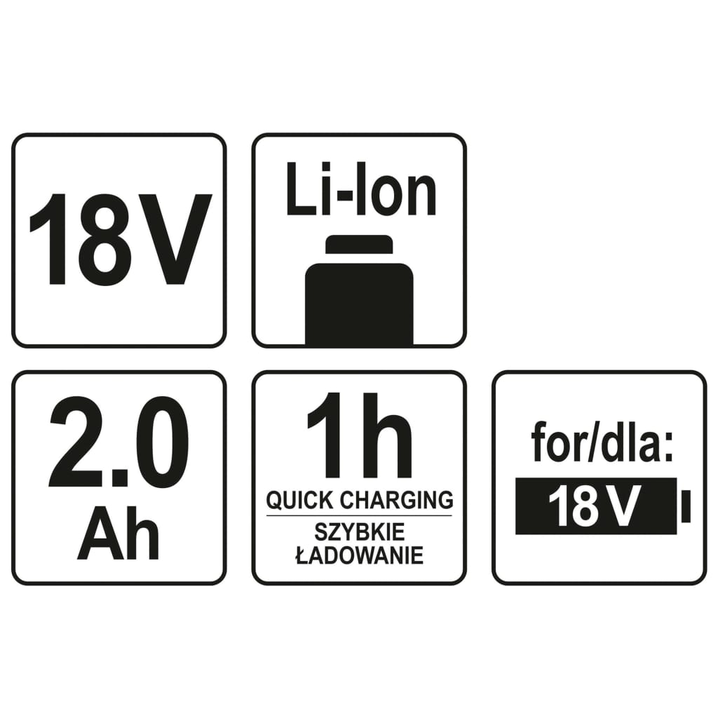 YATO Accu lithium-ion 2,0 Ah 18 V