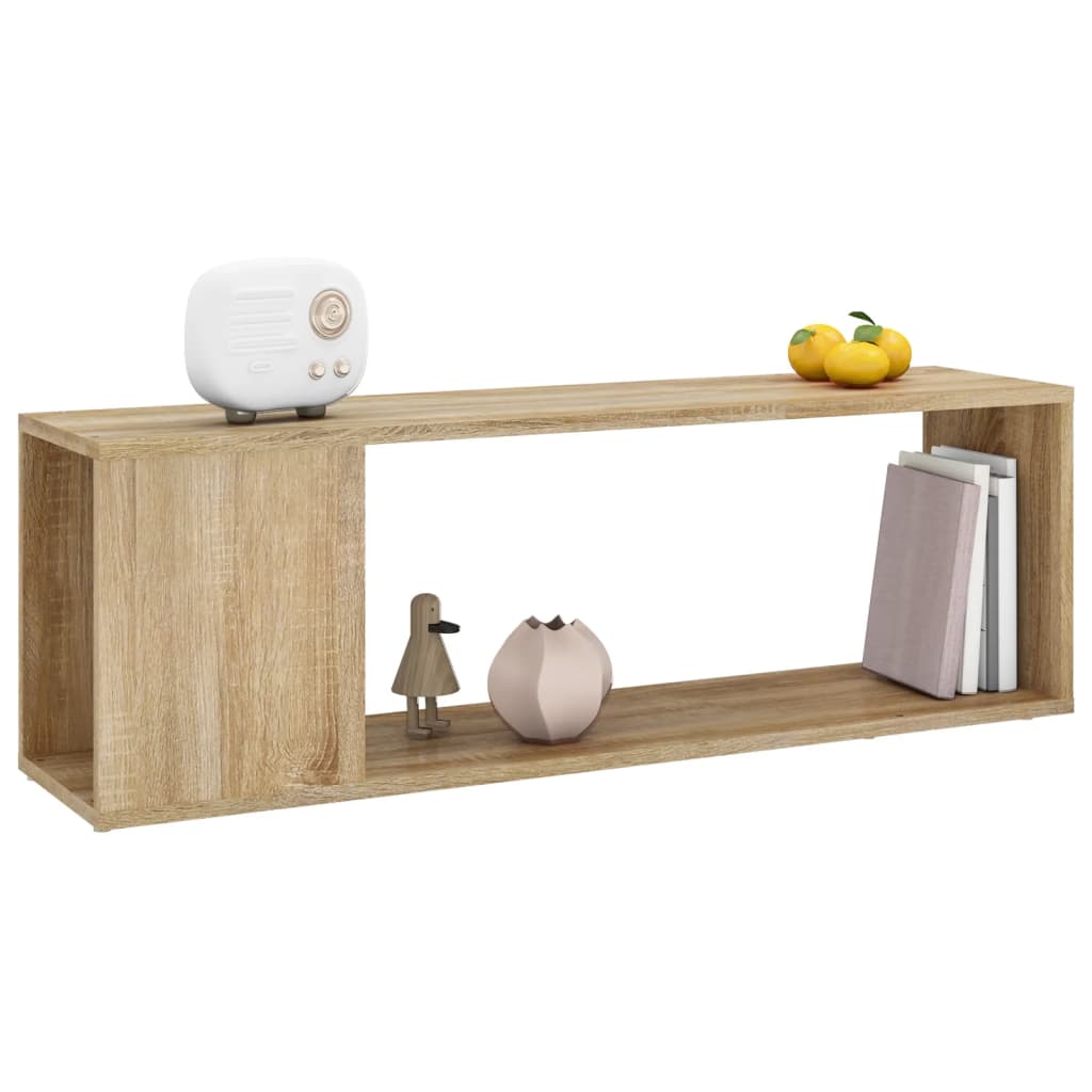 vidaXL Tv-meubel 100x24x32 cm bewerkt hout sonoma eikenkleurig