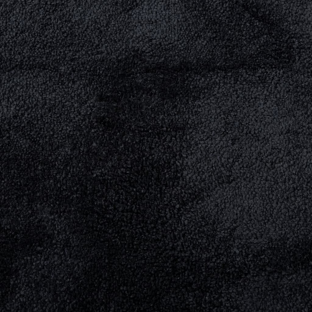 vidaXL Vloerkleed OVIEDO laagpolig 160x230 cm zwart