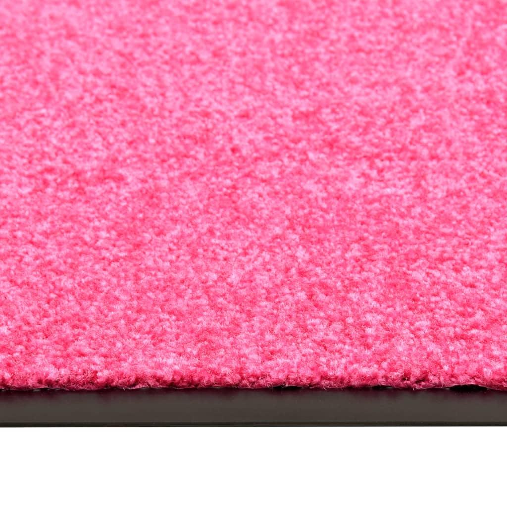 vidaXL Deurmat wasbaar 120x180 cm roze