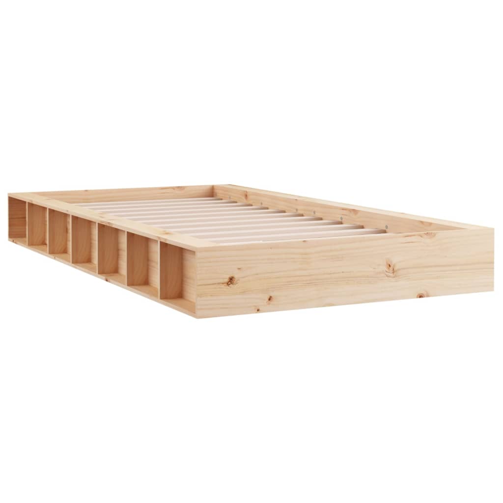 vidaXL Bedframe massief hout 120x190 cm