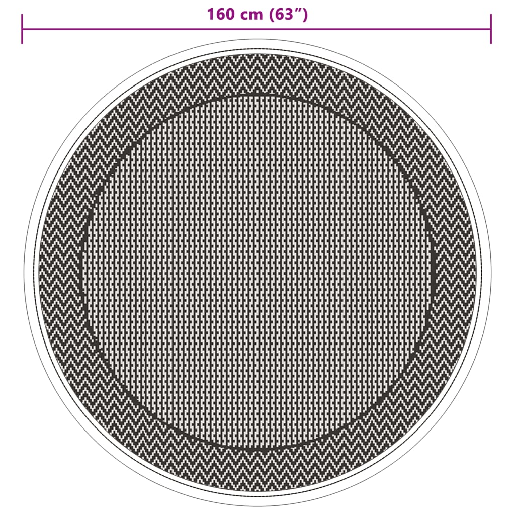 vidaXL Buitenkleed Ø 160 cm polypropeen groen