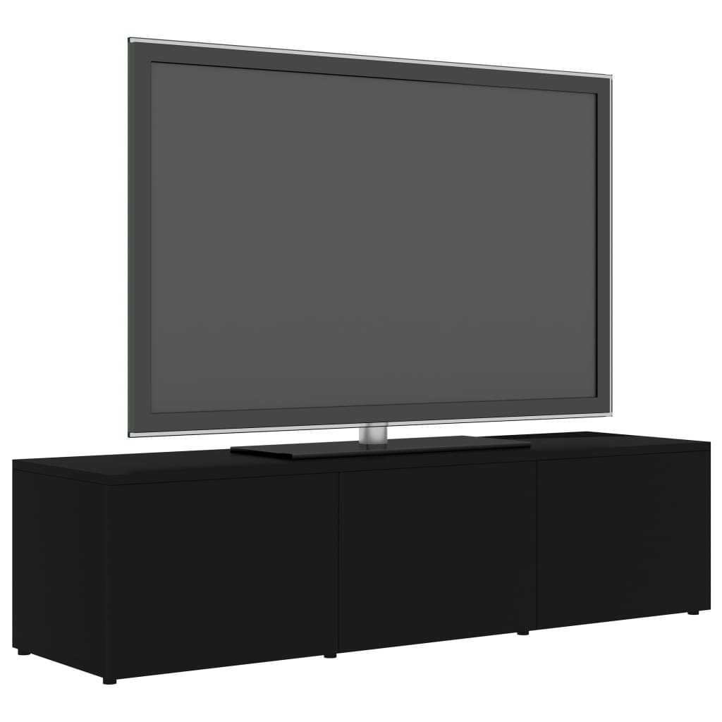 vidaXL Tv-meubel 120x34x30 cm bewerkt hout zwart