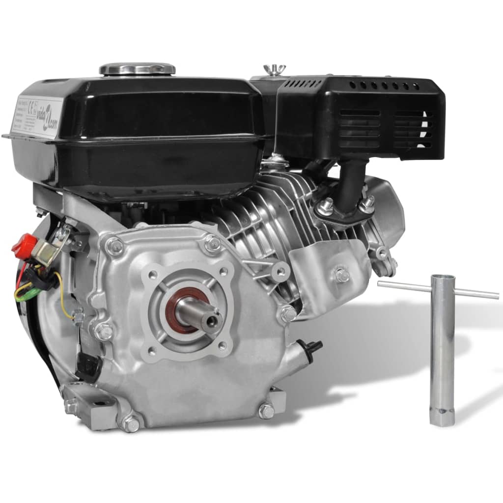 vidaXL Benzinemotor 6,5 PK 4,8 kW zwart