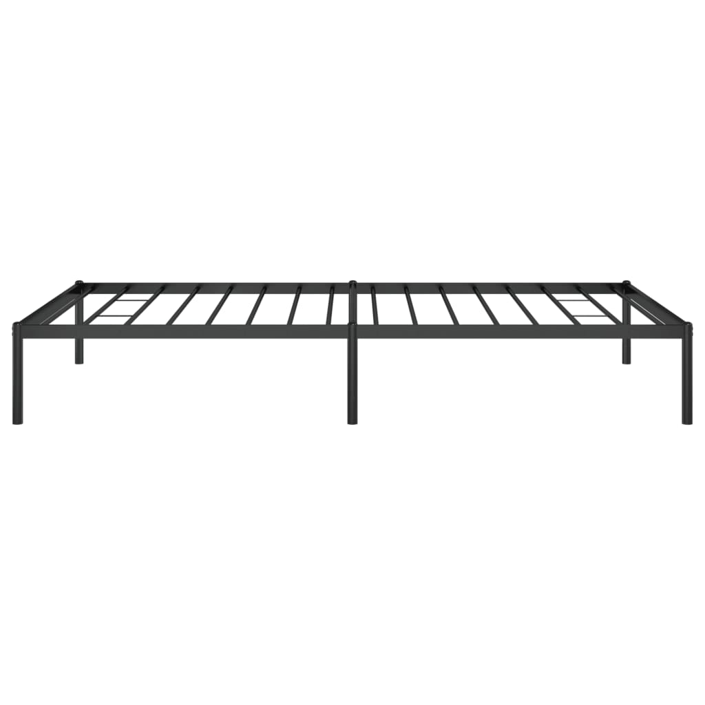 vidaXL Bedframe metaal zwart 107x203 cm