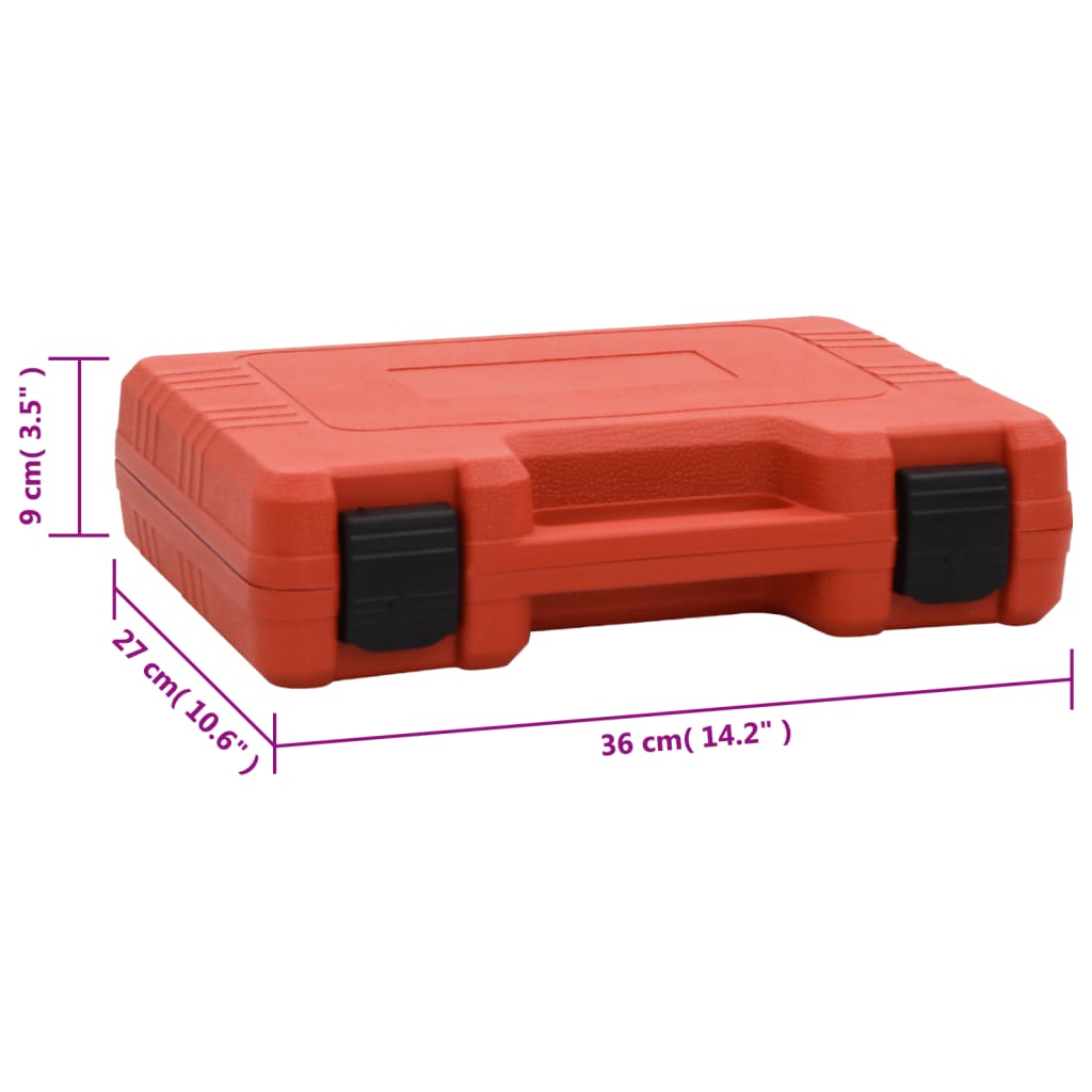vidaXL Lekdetectieset voor airconditioner 36x27x9 cm rood
