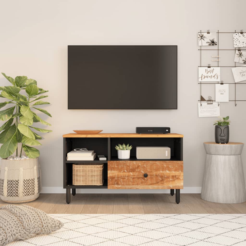 vidaXL Tv-meubel 80x33x46 cm massief acaciahout