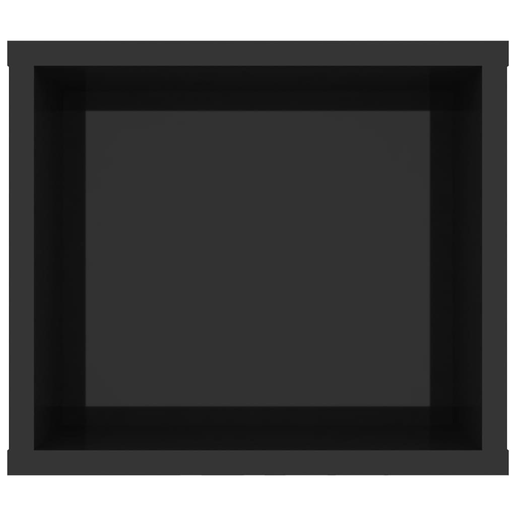 vidaXL Tv-hangmeubel 100x30x26,5 cm spaanplaat hoogglans zwart