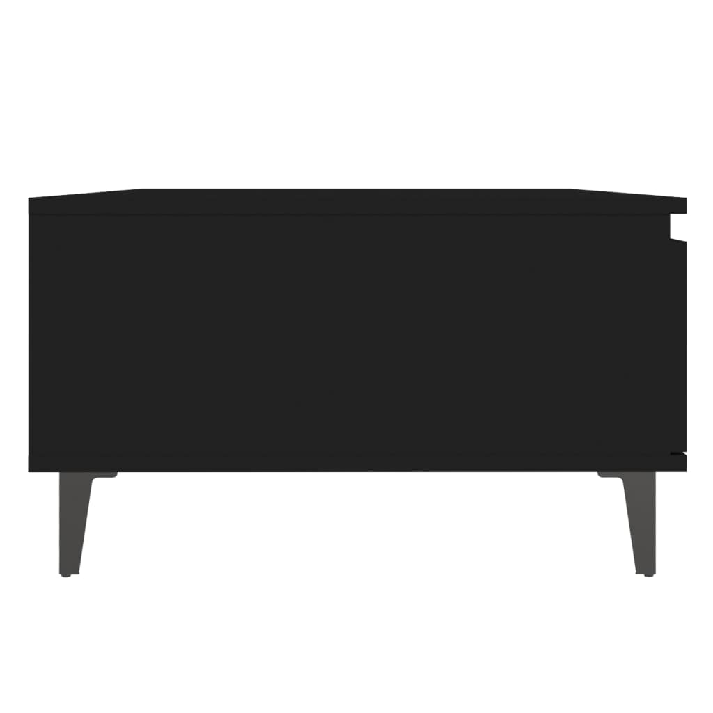 vidaXL Salontafel 90x60x35 cm spaanplaat zwart