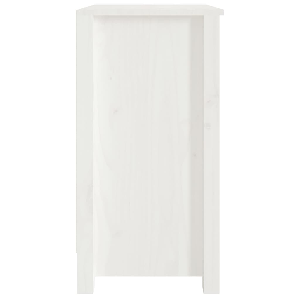 vidaXL Boekenkast 50x35x68 cm massief grenenhout wit