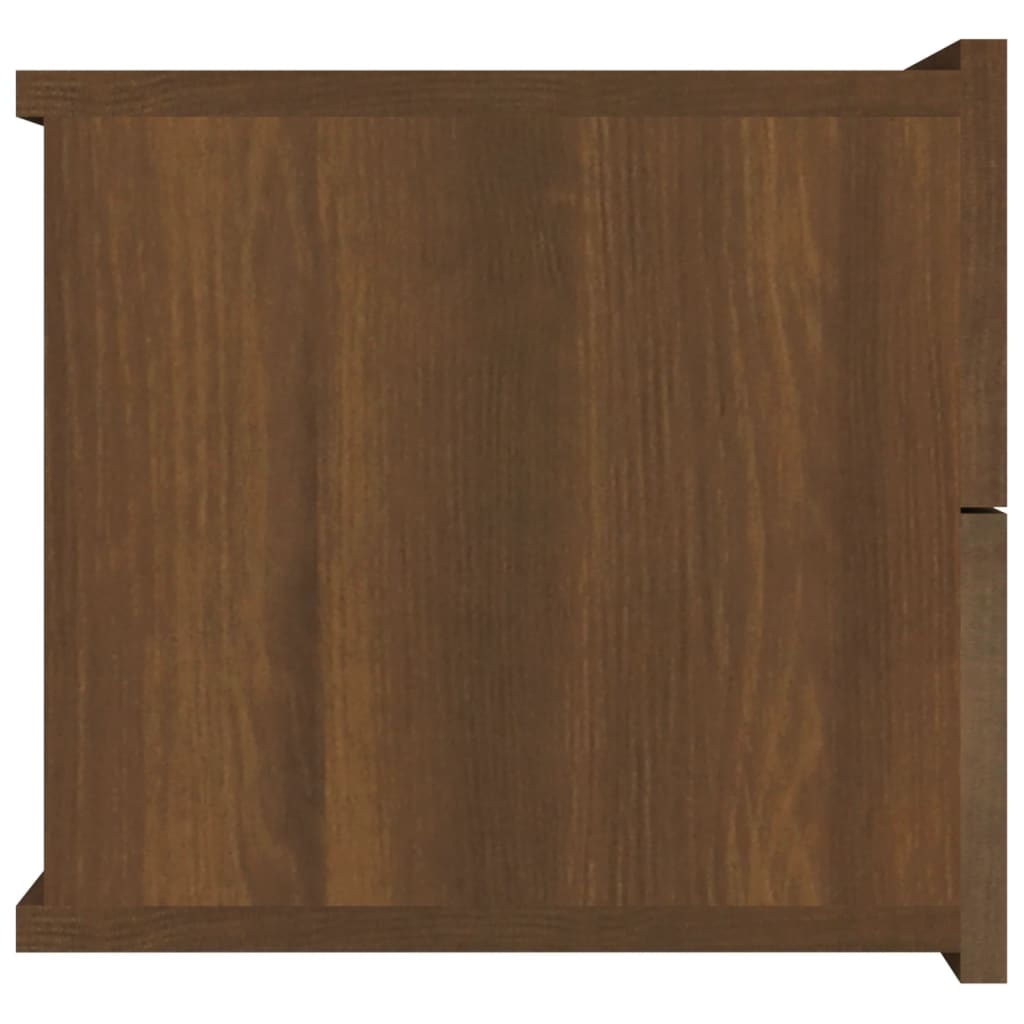 vidaXL Nachtkastjes 2 st 40x30x30 cm bewerkt hout bruin eikenkleur