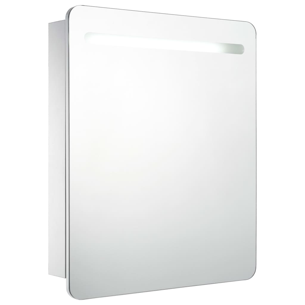 vidaXL Badkamerkastje met spiegel LED 68x9x80 cm