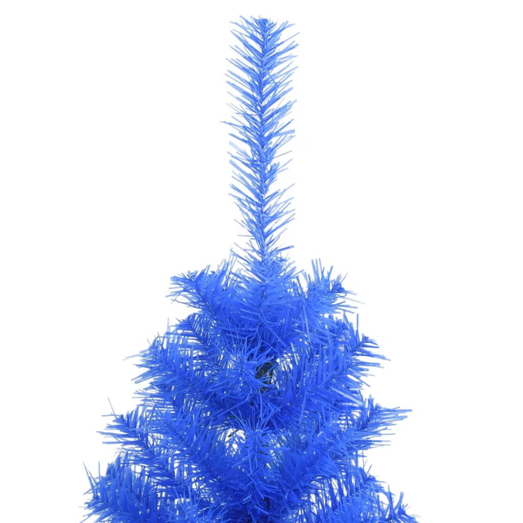 vidaXL Kunstkerstboom met standaard 120 cm PVC blauw
