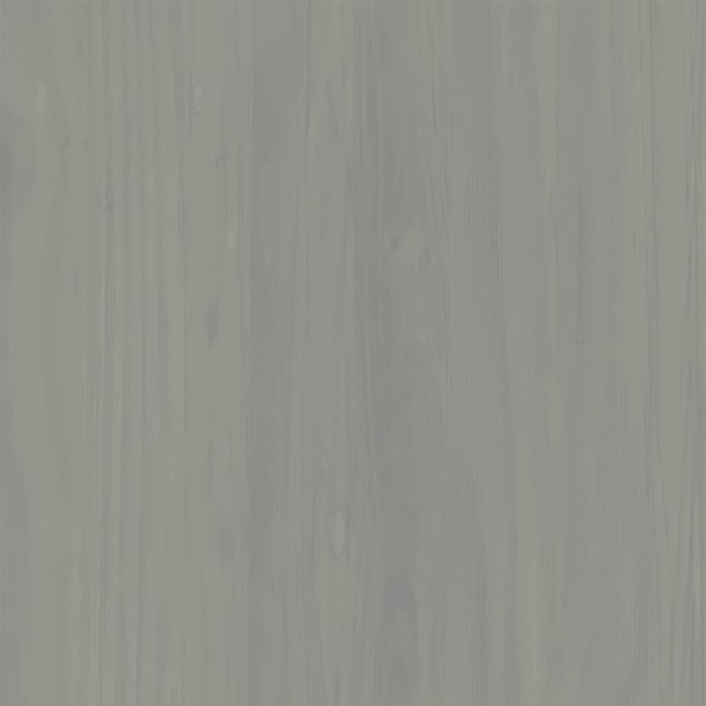 vidaXL Dressoir met lades VIGO 113x40x75 cm massief grenenhout grijs