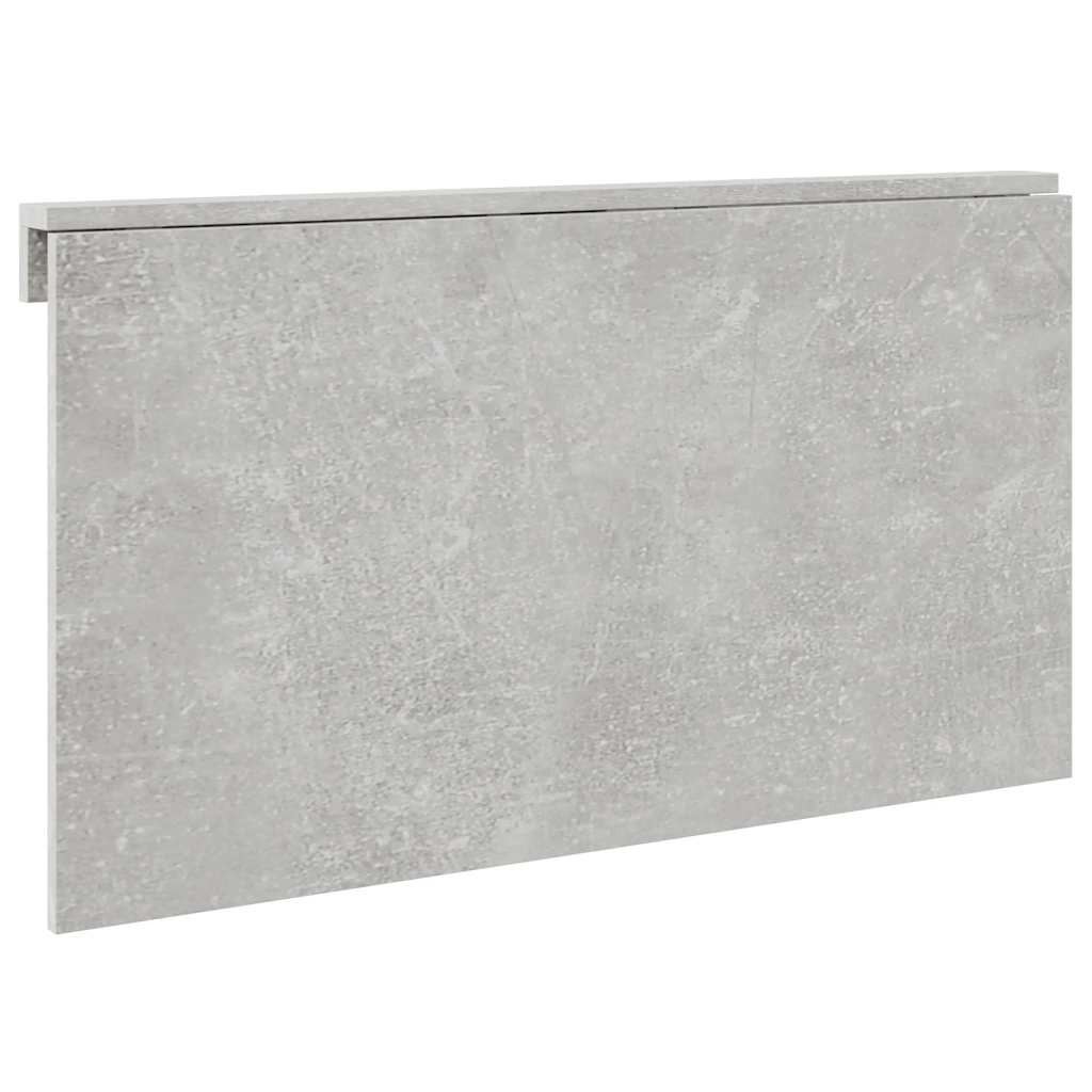 Cd-wandschap 75x18x18 cm bewerkt hout hoogglans grijs