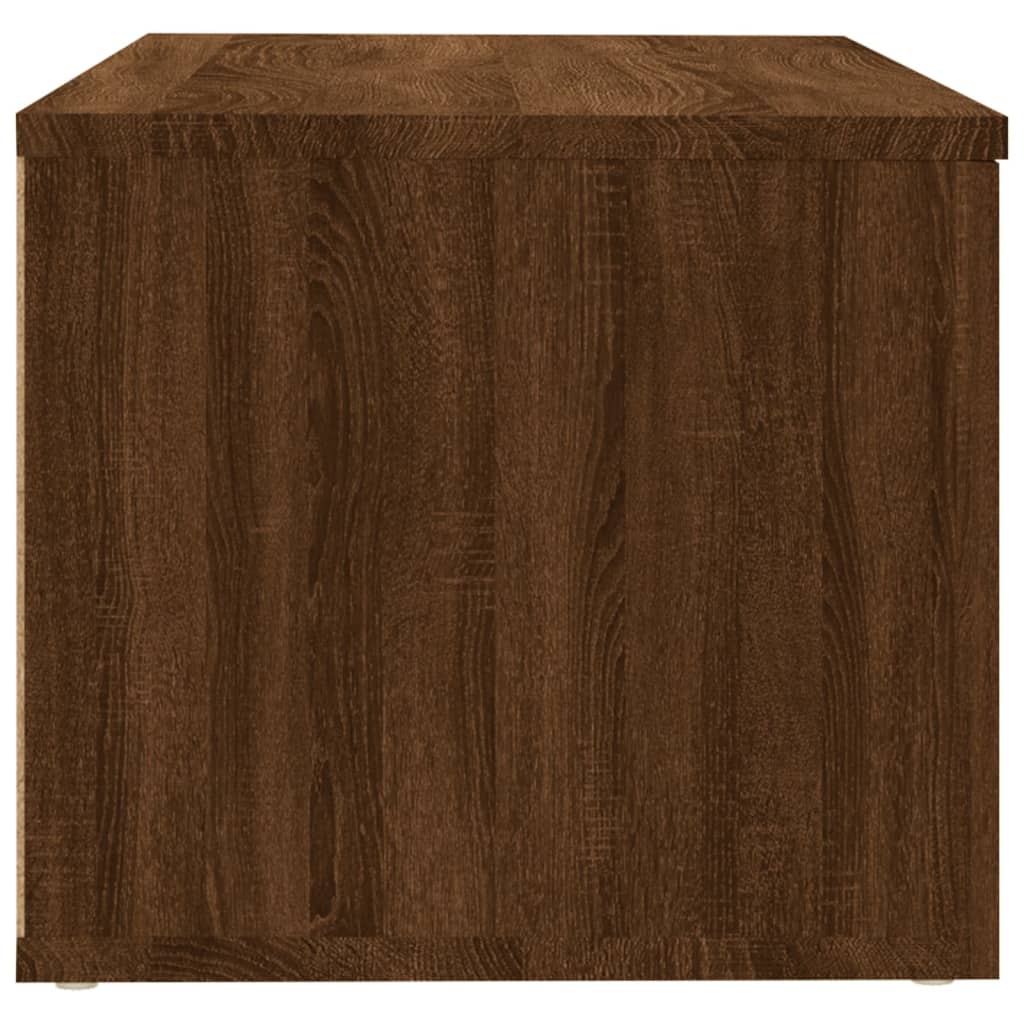 vidaXL Tv-meubel 80x34x30 cm bewerkt hout bruin eikenkleur